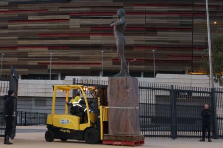 ‘It was a hasty decision’: Nicky Winmar statue sculptor speaks out over removal