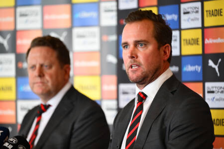 Sam Docherty bemused by Essendon delaying coaching decision