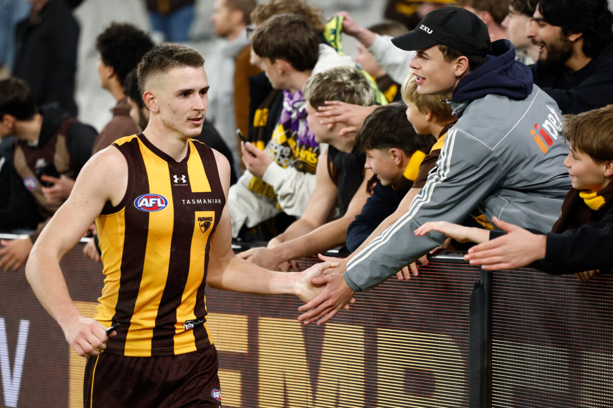 Article image for The Victorian clubs who are circling in-demand Hawthorn forward according to Cal Twomey