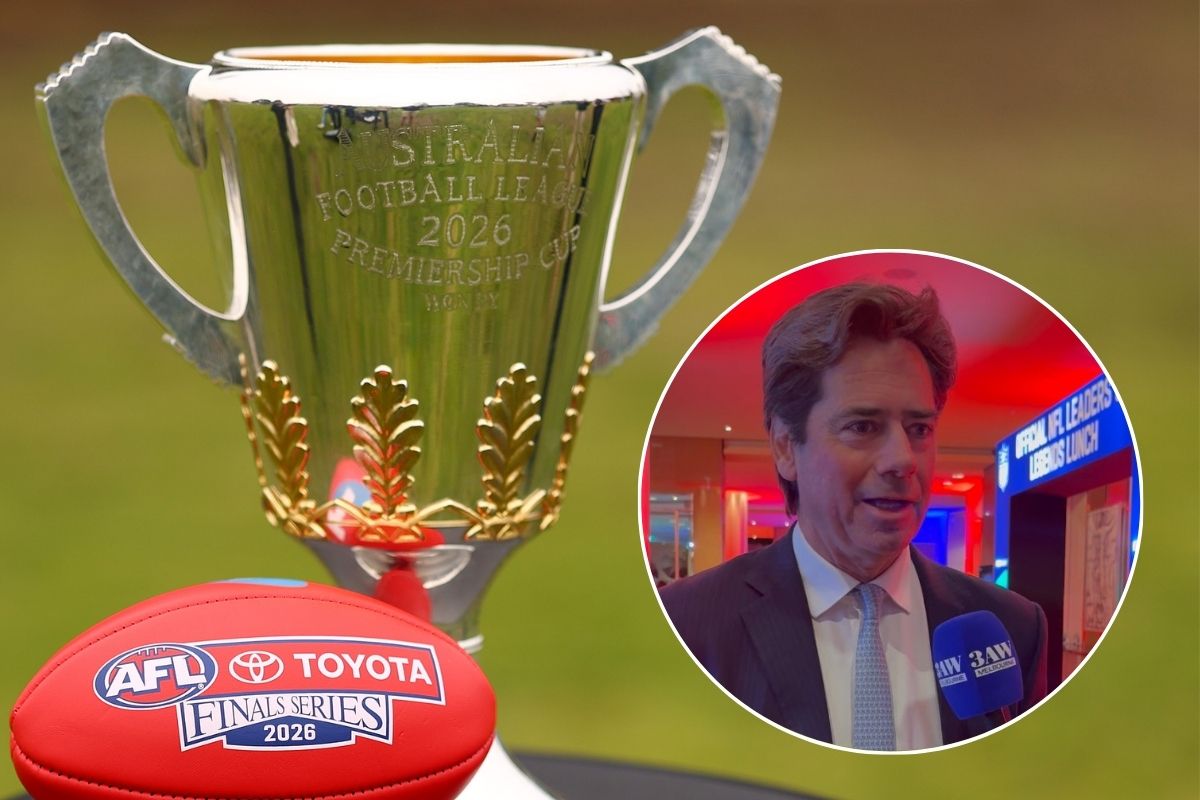 Article image for Gillon McLachlan reveals his tip for the premiership (and what he thought of wildcard round)