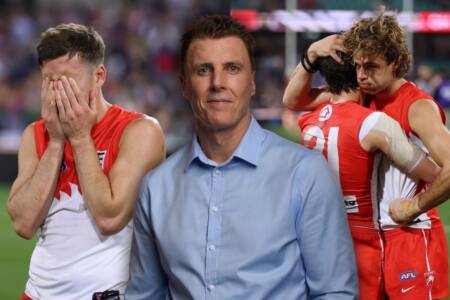 ‘They’ll never be forgiven’: Matthew Lloyd calls out suspended Swans after devastating loss