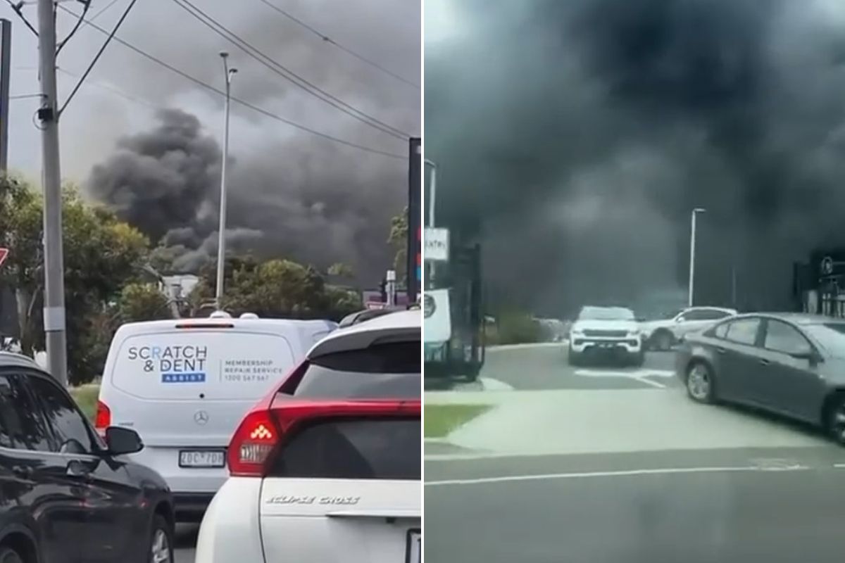 Article image for Callers report HUGE fire in Altona North