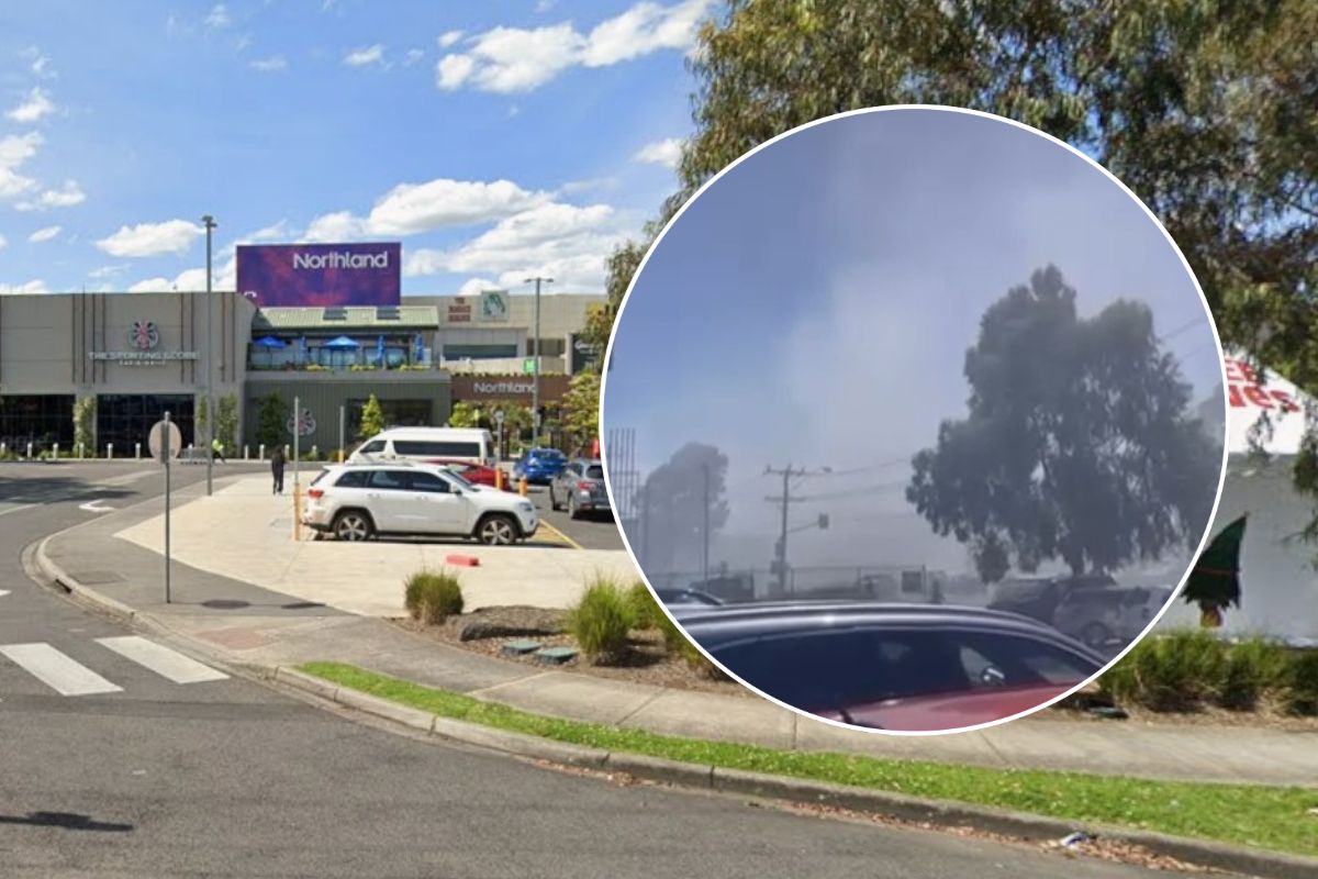 Article image for ‘Earth shattering kaboom’: Callers report big fire at Northland Shopping Centre